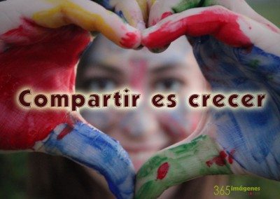 Imagen Compartir es Crecer