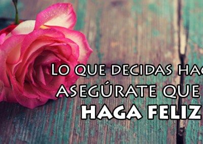 Imagen de una rosa con frase motivadora