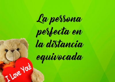 La persona perfecta en la distancia equivocada