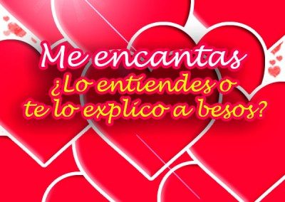 Te lo explico a besos, que me encantas