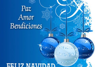 Paz y bendiciones en Navidad