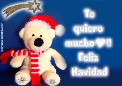 Te quiero mucho, feliz navidad