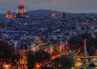 Vistas de París nocturno
