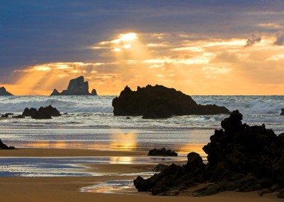 Atardecer en las dunas de Liencres