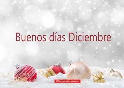 Buenos días Diciembre