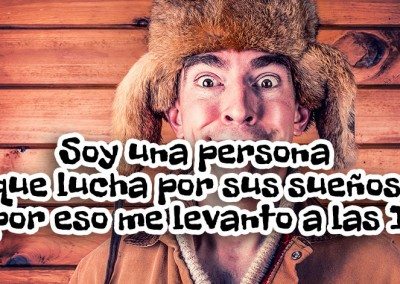 Soy una persona que lucha por su sueño