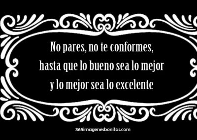 No te pares, actitud positiva