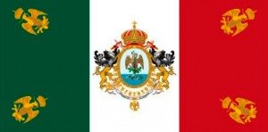 Bandera de México 1864 Bandera de México 1864