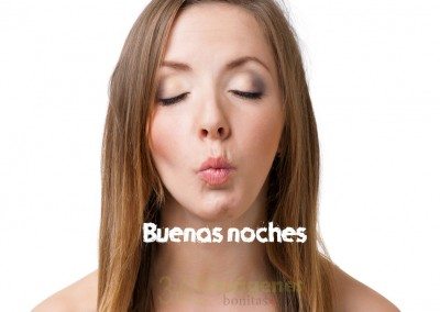 Buenas noches con un beso