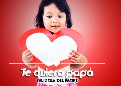 Te quiero papá, feliz día