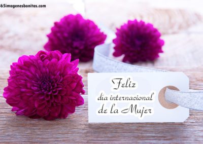 Flores para el día inernaciontal de la mujer