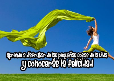 Aprende a disfrutar de las pequeñas cosas de la vida y conocerás la felicidad