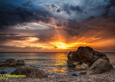 Atardecer en la playa