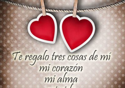 Imágenes de corazones: Te regalo tres cosas