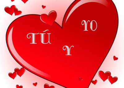 Tu y yo, imágenes de corazones