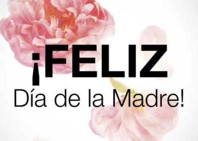 Feliz día de la madre con rosas