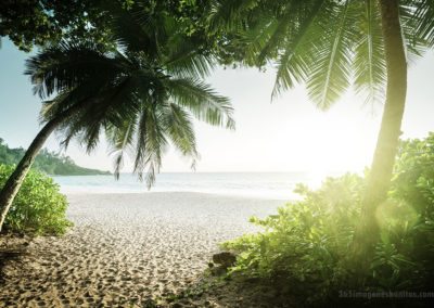 Puesta de sol en Seychelles