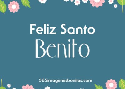 San Benito, Santoral