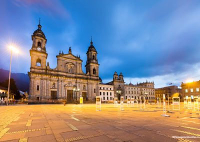 Plaza de bolivar en Bogotá