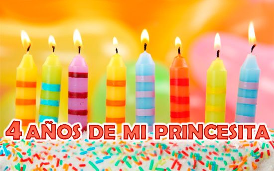 4 Años de mi princesa