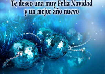 Bolas de navidad, feliz navidad y mejor año nuevo