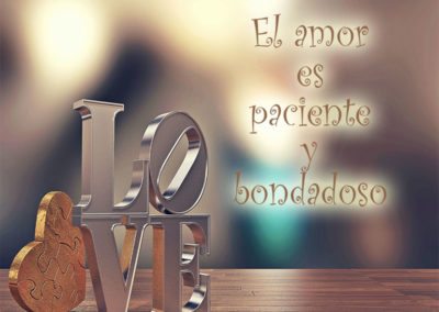 El amor es paciente y bondadoso frases de amor