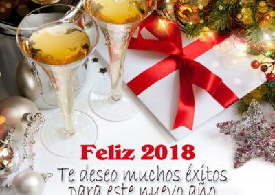 Feliz 2018 muchos éxitos