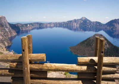 Lago Edl crater caldera parque nacional Oregon