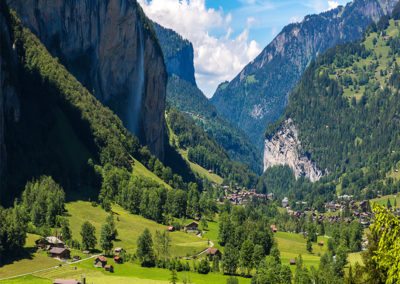 Valle de Lauterbrunnen en Suiza