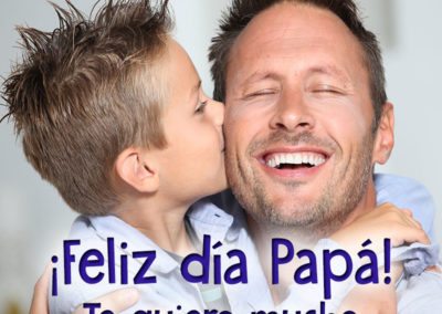 Te quiero mucho papá