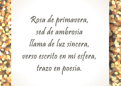 poema rosa de primavera