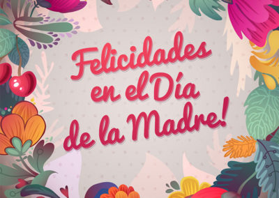 feliz dia de la madre con flores