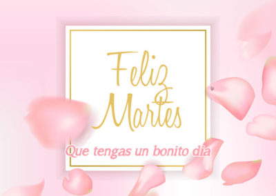 imagenes de feliz martes con petalos