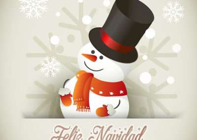 imagenes de feliz navidad con muñeco de nieve