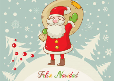 imagenes de feliz navidad con santa claus