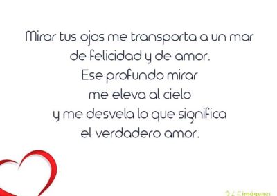 Frase de amor para una mujer < mirar tus ojos >