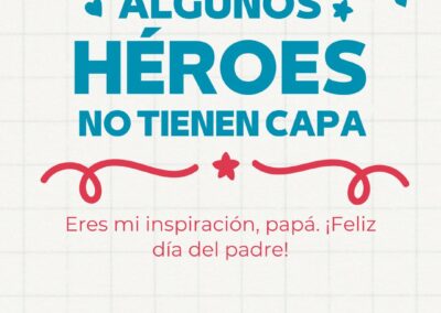 Eres mi inspiración, papá. ¡Feliz día del padre!