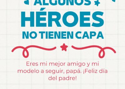 Eres mi mejor amigo y mi modelo a seguir, papá. ¡Feliz día del padre!